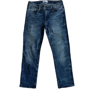 Parker Smith Acid Wash Straight Leg Jeans 28